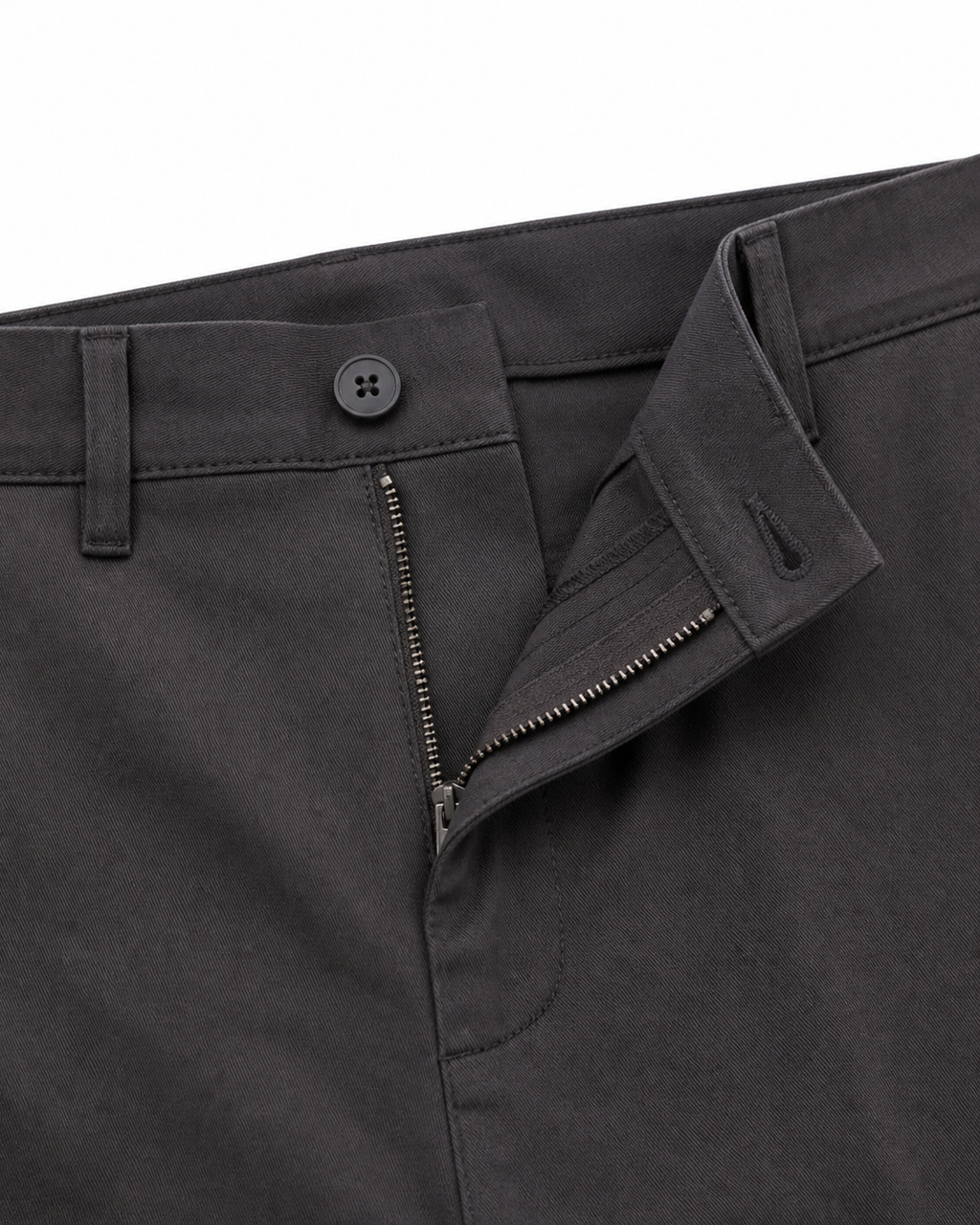 Charcoal Slim Fit Chino Trousers